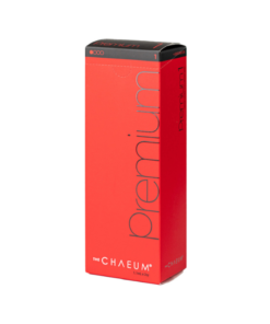 CHAEUM Premium packaging featuring advanced hyaluronic acid filler for facial rejuvenation.