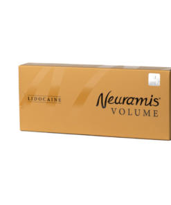 NEURAMIS VOLUME packaging showcasing a premium syringe for volume restoration and facial contouring.