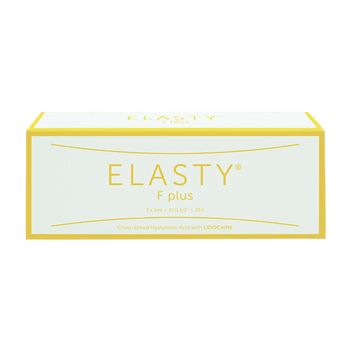 Elasty FINE Plus (1EA) dermal filler in premium packaging for fine line reduction and deep skin hydration.