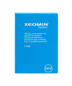 Xeomin 100 Units injection vial – ideal for treating muscle stiffness and reducing frown lines.