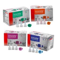 Universal Insulin Pen Needles in sterile packaging, ideal for safe and pain-free insulin administration.