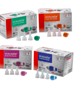 Universal Insulin Pen Needles in sterile packaging, ideal for safe and pain-free insulin administration.
