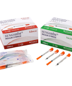 Sterile plastic syringes with low dead space, ideal for safe and precise medication administration.