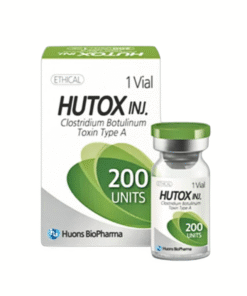 Hutox 200 Injectable Solution 200 Units – premium botulinum toxin for wrinkle reduction.