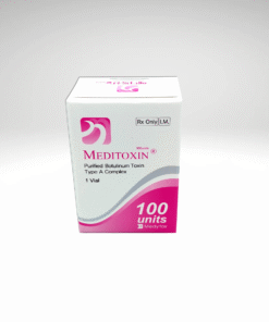 Meditoxin 100: "Meditoxin 100 units, ideal for wrinkle reduction and targeted muscle relaxation